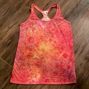 Racerback tie dye tank top